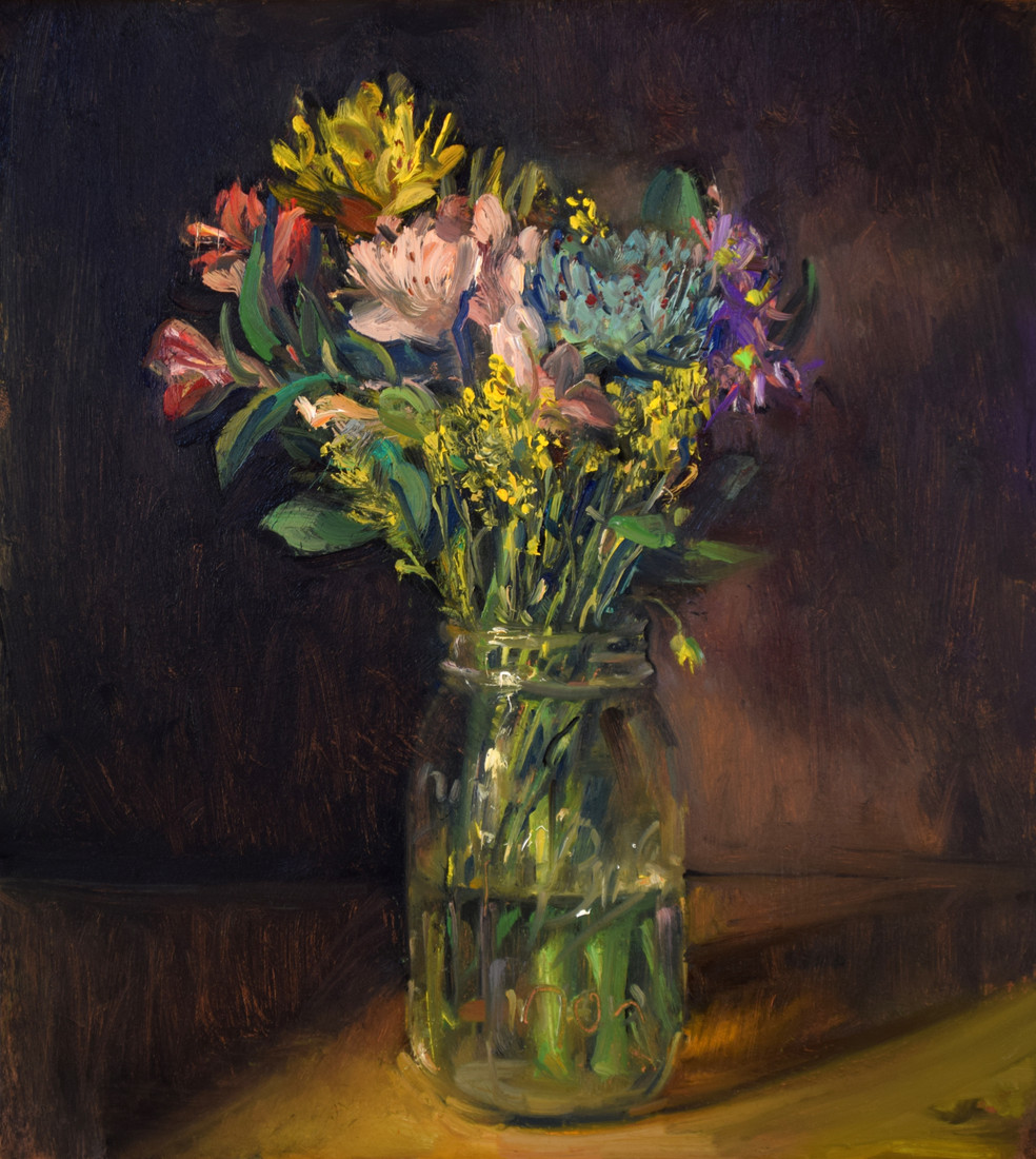 Bouquet with Succulent — giclée print by Duane Keiser