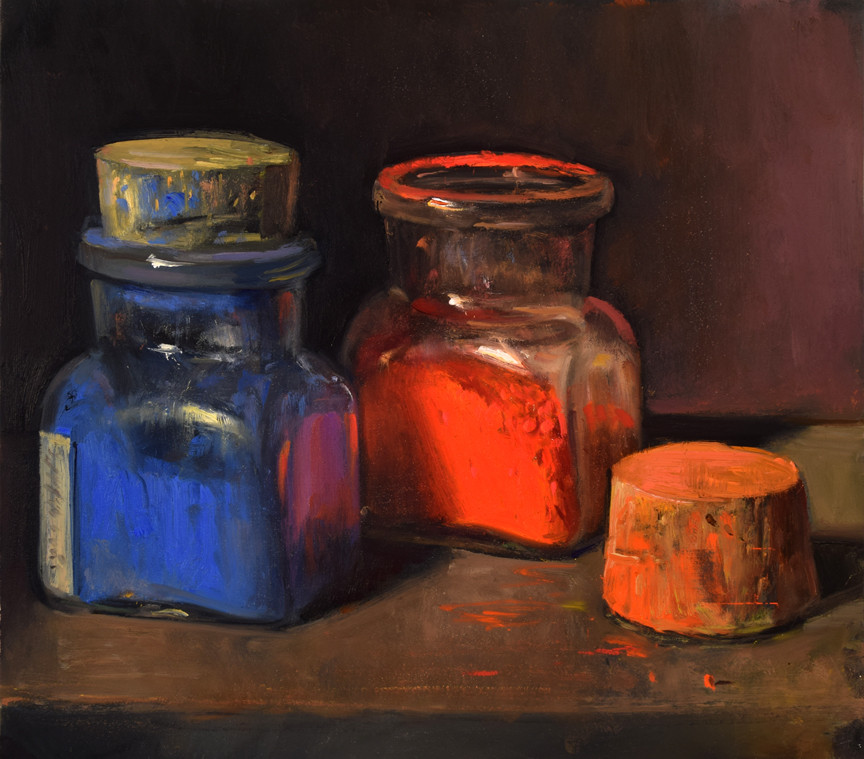 Cadmium Red, Cobalt Blue — giclée print by Duane Keiser