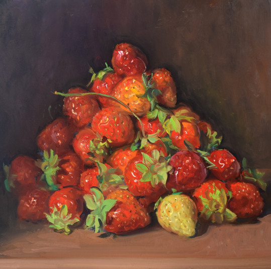 Pile of Strawberries — giclée print by Duane Keiser