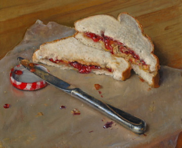 Strawberry PB&J — giclée print by Duane Keiser
