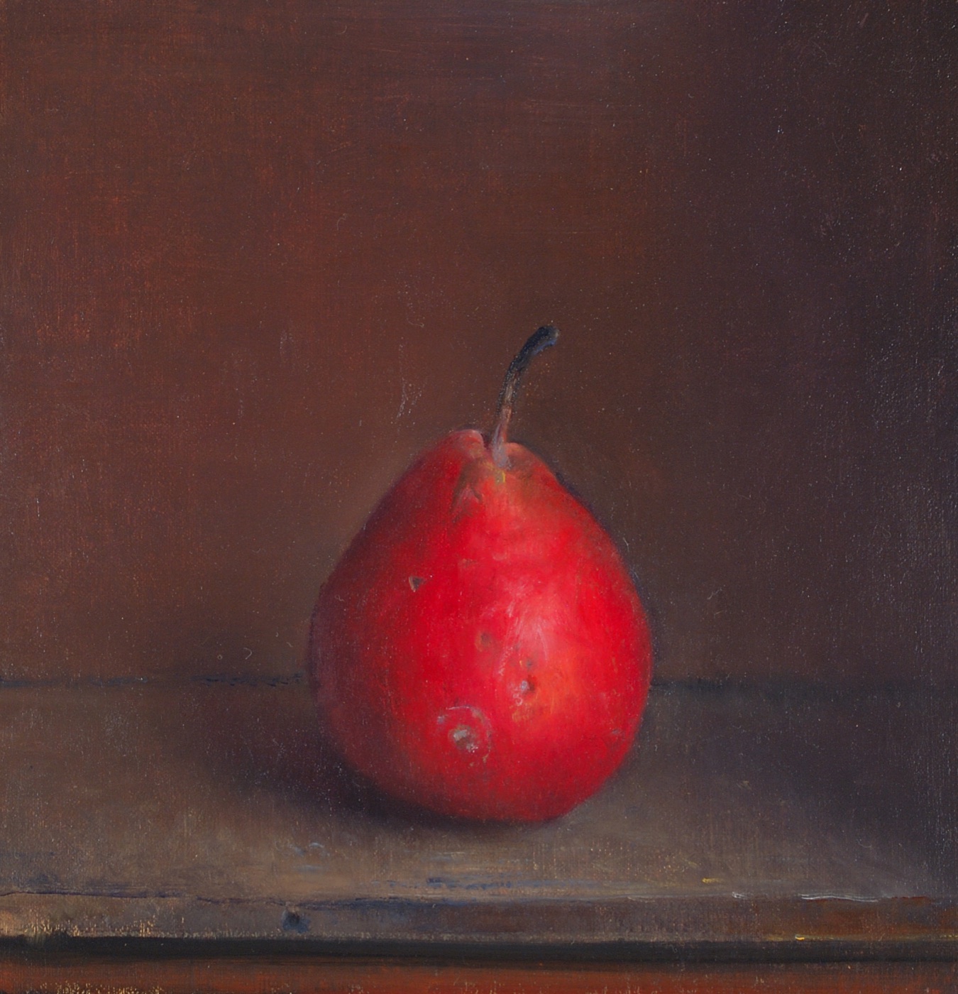 Red forelle pear still life